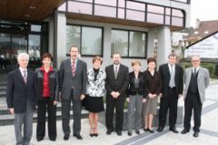 Le maire et ses huit adjoints - 2008